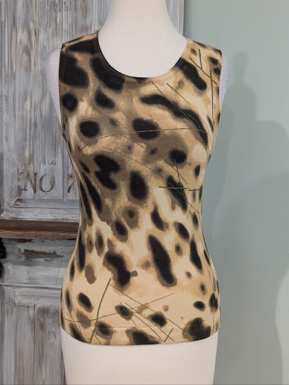 NWT Focus 2000 Animal Print Tank Top